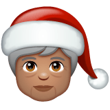 Whatsapp design of the mx claus: medium skin tone emoji verson:2.23.2.72