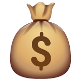 Whatsapp design of the money bag emoji verson:2.23.2.72