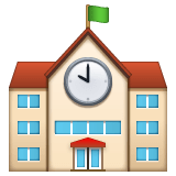 Whatsapp design of the school emoji verson:2.23.2.72