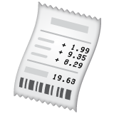 Whatsapp design of the receipt emoji verson:2.23.2.72