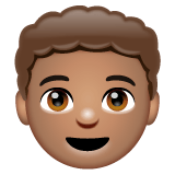 Whatsapp design of the boy: medium skin tone emoji verson:2.23.2.72