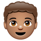 Whatsapp design of the boy: medium skin tone emoji verson:2.23.2.72