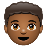 Whatsapp design of the boy: medium-dark skin tone emoji verson:2.23.2.72