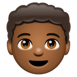 Whatsapp design of the boy: medium-dark skin tone emoji verson:2.23.2.72