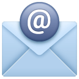 Whatsapp design of the e-mail emoji verson:2.23.2.72