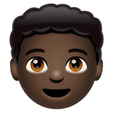 Whatsapp design of the boy: dark skin tone emoji verson:2.23.2.72