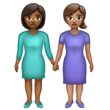 Whatsapp design of the women holding hands: medium-dark skin tone medium skin tone emoji verson:2.23.2.72