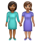 Whatsapp design of the women holding hands: medium-dark skin tone medium skin tone emoji verson:2.23.2.72