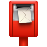 Whatsapp design of the postbox emoji verson:2.23.2.72