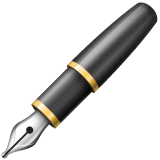 Whatsapp design of the fountain pen emoji verson:2.23.2.72