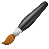 Whatsapp design of the paintbrush emoji verson:2.23.2.72