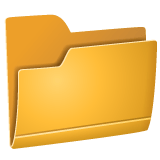 Whatsapp design of the file folder emoji verson:2.23.2.72