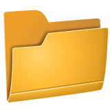 Whatsapp design of the file folder emoji verson:2.23.2.72