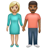 Whatsapp design of the woman and man holding hands: medium-light skin tone medium-dark skin tone emoji verson:2.23.2.72