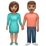 Whatsapp design of the woman and man holding hands: medium skin tone emoji verson:2.23.2.72