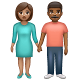 Whatsapp design of the woman and man holding hands: medium skin tone medium-dark skin tone emoji verson:2.23.2.72
