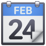 Whatsapp design of the tear-off calendar emoji verson:2.23.2.72
