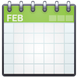 Whatsapp design of the spiral calendar emoji verson:2.23.2.72