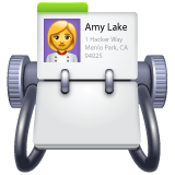 Whatsapp design of the card index emoji verson:2.23.2.72