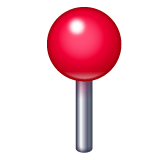 Whatsapp design of the round pushpin emoji verson:2.23.2.72