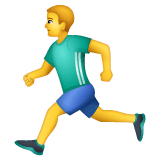 Whatsapp design of the man running emoji verson:2.23.2.72