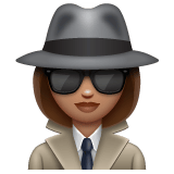 Whatsapp design of the woman detective: medium skin tone emoji verson:2.23.2.72