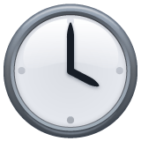 Whatsapp design of the four o’clock emoji verson:2.23.2.72