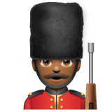 Whatsapp design of the guard: medium-dark skin tone emoji verson:2.23.2.72