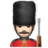 Whatsapp design of the man guard: light skin tone emoji verson:2.23.2.72