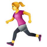 Whatsapp design of the woman running emoji verson:2.23.2.72