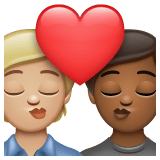 Whatsapp design of the kiss: person person medium-light skin tone medium-dark skin tone emoji verson:2.23.2.72