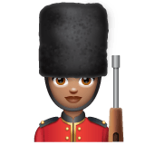 Whatsapp design of the woman guard: medium skin tone emoji verson:2.23.2.72