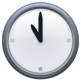 Whatsapp design of the eleven o’clock emoji verson:2.23.2.72