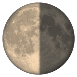 Whatsapp design of the last quarter moon emoji verson:2.23.2.72