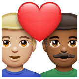 Whatsapp design of the couple with heart: man man medium-light skin tone medium-dark skin tone emoji verson:2.23.2.72
