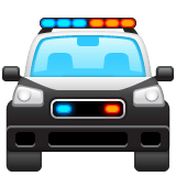 Whatsapp design of the oncoming police car emoji verson:2.23.2.72