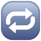 Whatsapp design of the repeat button emoji verson:2.23.2.72