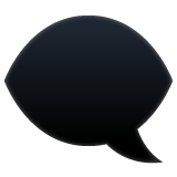 Whatsapp design of the left speech bubble emoji verson:2.23.2.72