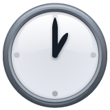 Whatsapp design of the one o’clock emoji verson:2.23.2.72