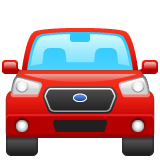 Whatsapp design of the oncoming automobile emoji verson:2.23.2.72