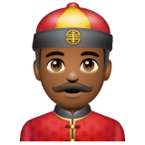 Whatsapp design of the person with skullcap: medium-dark skin tone emoji verson:2.23.2.72