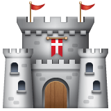 Whatsapp design of the castle emoji verson:2.23.2.72