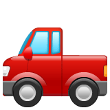 Whatsapp design of the pickup truck emoji verson:2.23.2.72