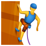 Whatsapp design of the man climbing emoji verson:2.23.2.72