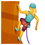 Whatsapp Whatsapp design of the woman climbing emoji verson:2.23.2.72