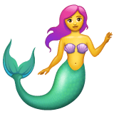 Whatsapp design of the merperson emoji verson:2.23.2.72