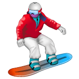 Whatsapp design of the snowboarder emoji verson:2.23.2.72