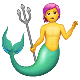 Whatsapp design of the merman emoji verson:2.23.2.72