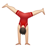 Whatsapp design of the person cartwheeling: light skin tone emoji verson:2.23.2.72