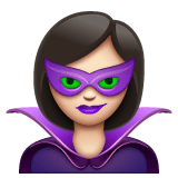 Whatsapp design of the supervillain: light skin tone emoji verson:2.23.2.72